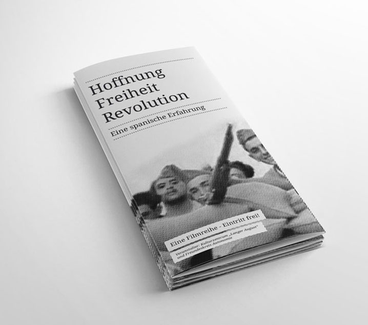 Flyer Filmreihe Hoffnung Freiheit Revolution