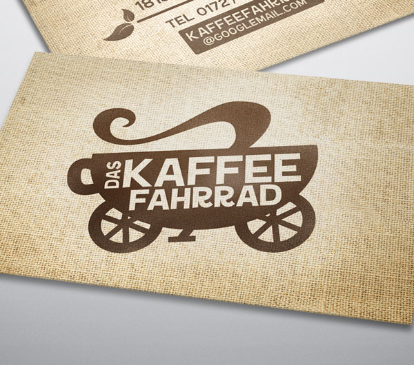 Visitenkarten Kaffeefahrrad