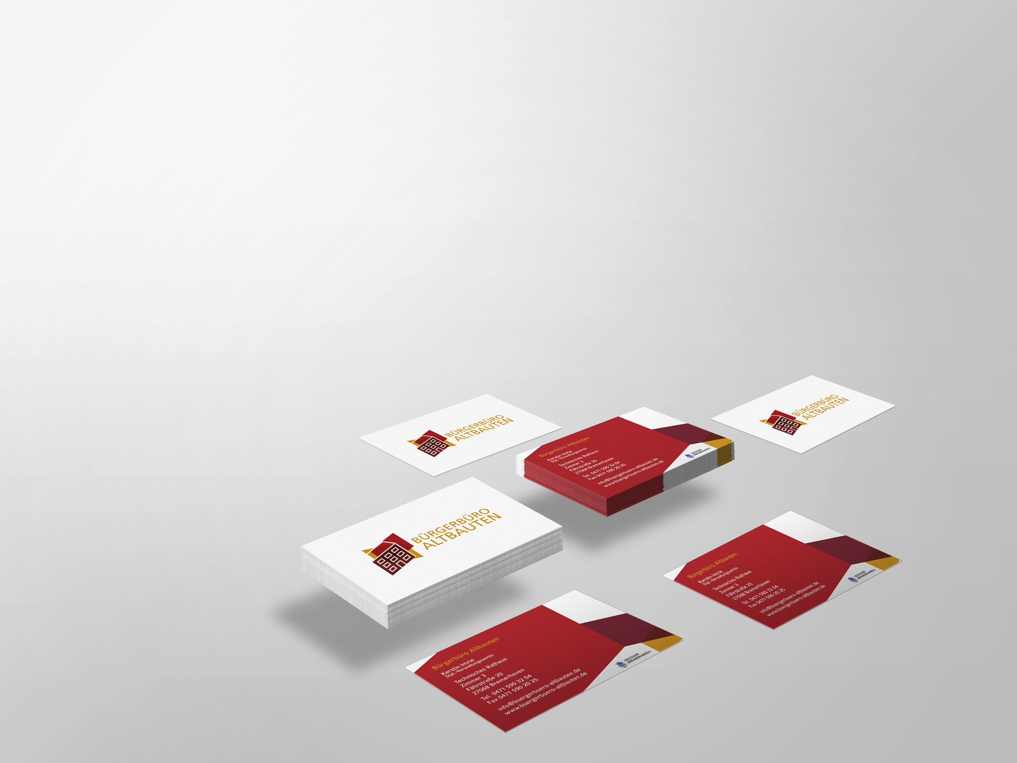 Visitenkarten B&uuml;rgerb&uuml;ro Altbauten