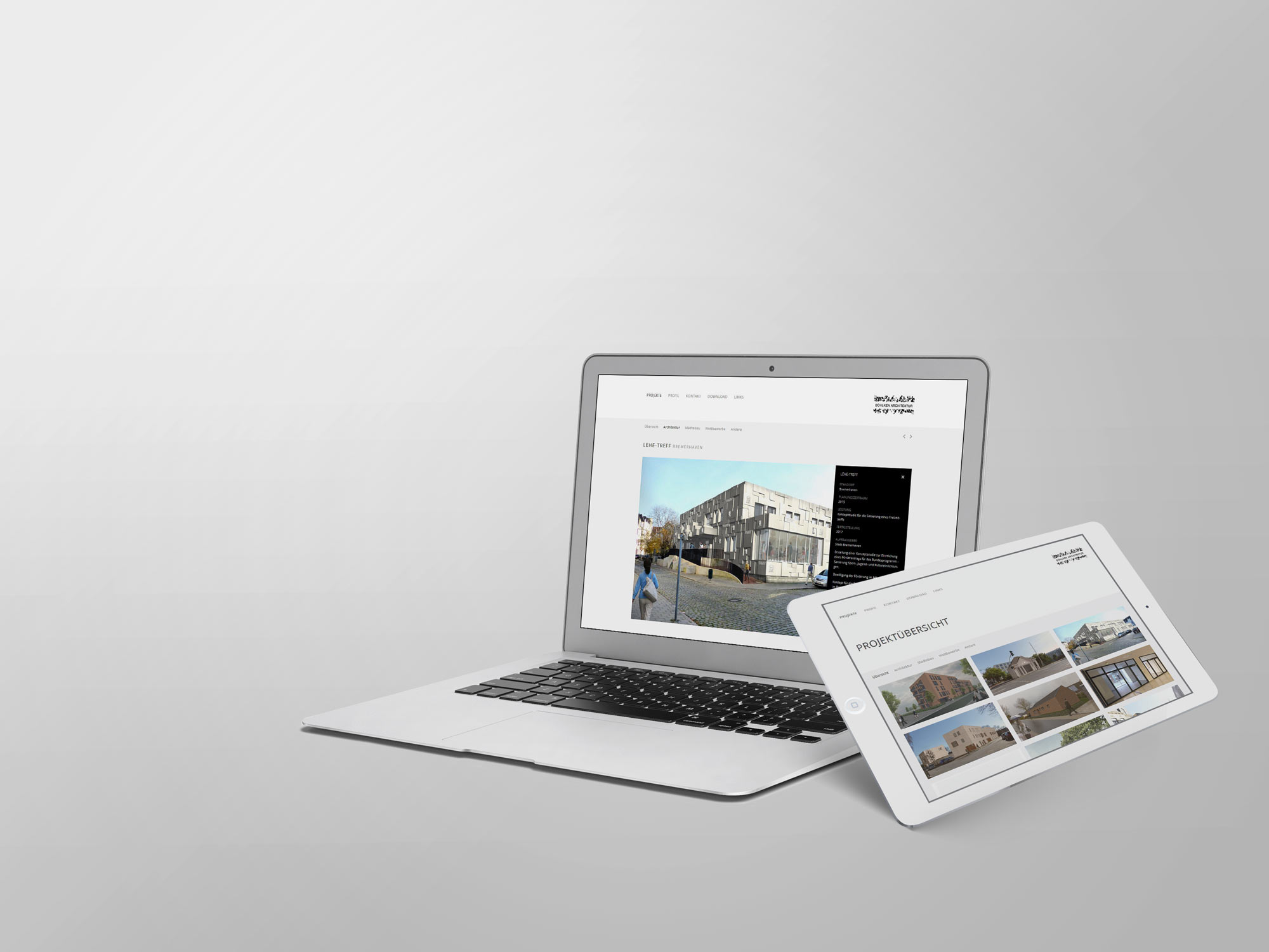 Website B&ouml;hlken Architektur